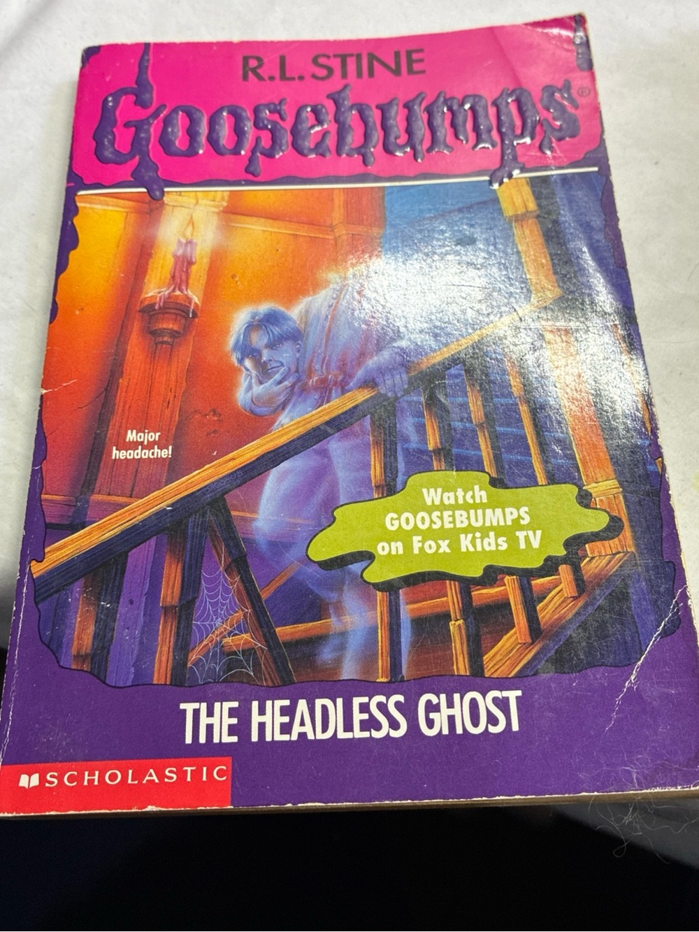 Vintage  1995 1st print RL Stine Goosebumps #37  The Headless Ghost